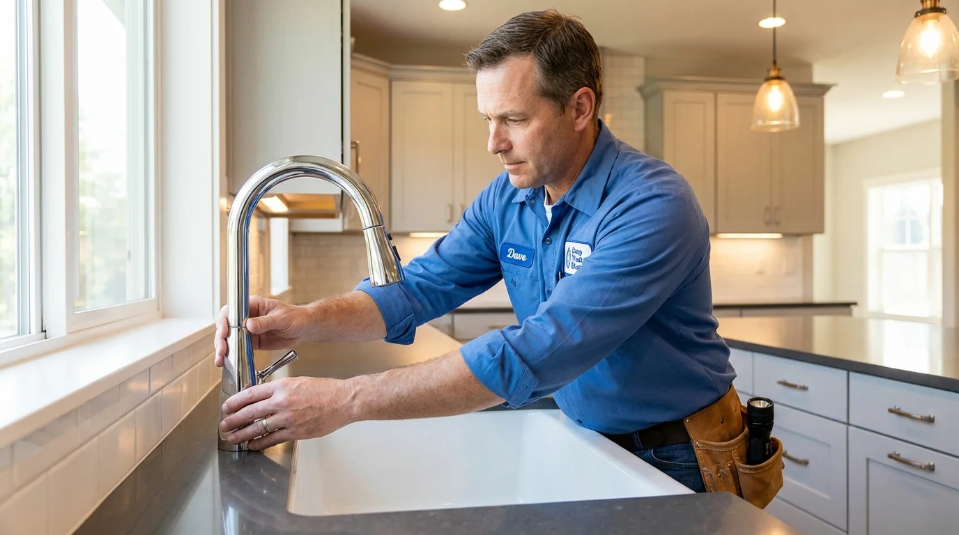 Kitchen faucet installation by Johns Plumbing LLC in Holliday