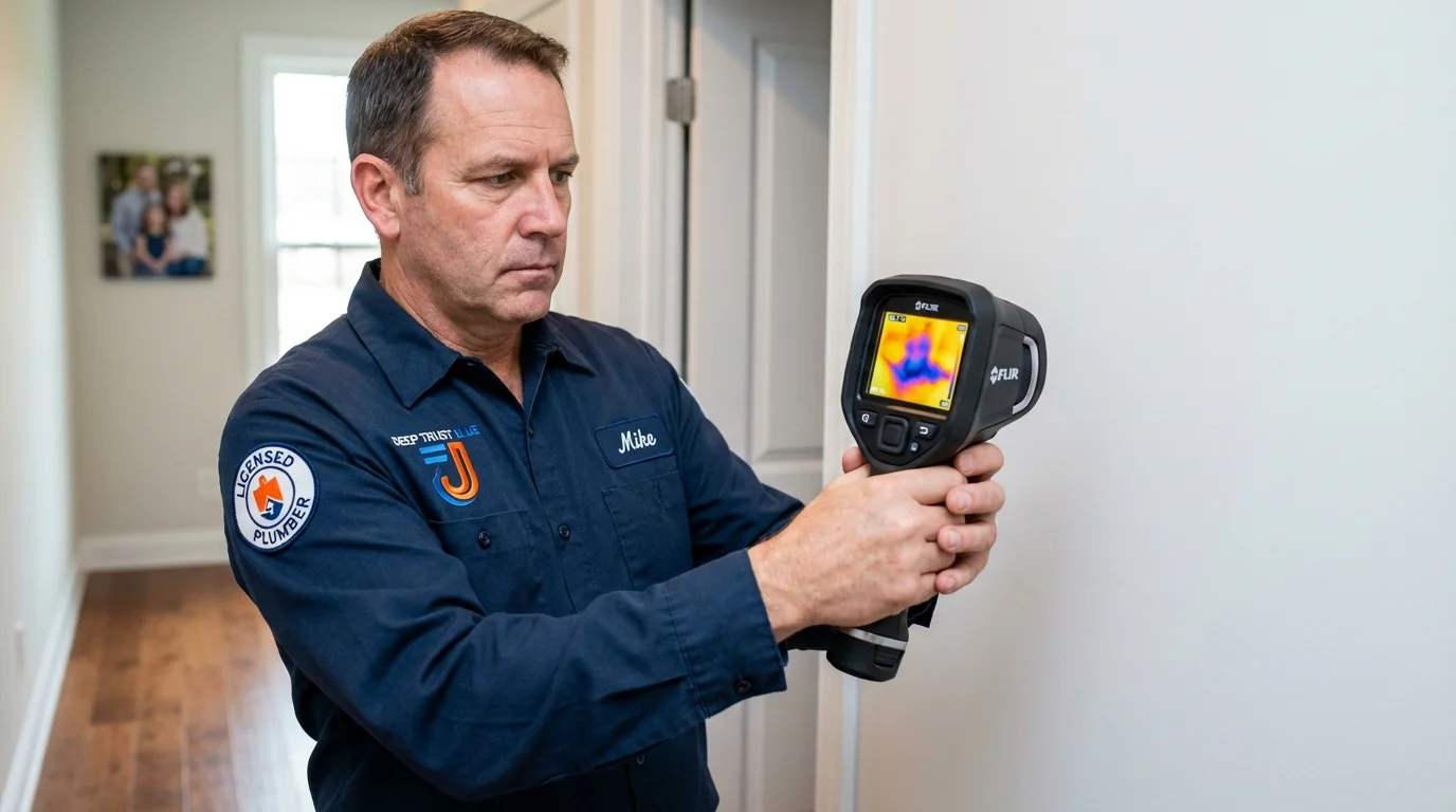 Thermal imaging leak detection by Johns Plumbing LLC in Holliday